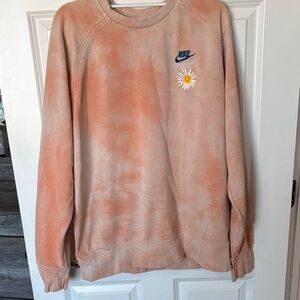 Nike Tie Dye Peach Sweatshirt
